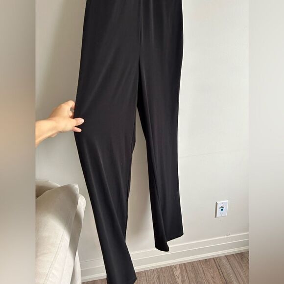 Michael Kors Black Flared Sleeveless Jumpsuit - Picture 4 of 10